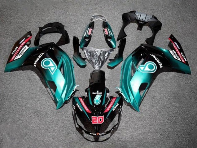 2012-2016 Blue Glossy Black Petronas Kawasaki Ninja 650 EX650 Motorcycle Fairings Canada