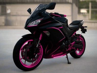2017-2019 Glossy Black Pink Stripe Kawasaki Ninja 650 EX650 Motorcycle Fairings Canada