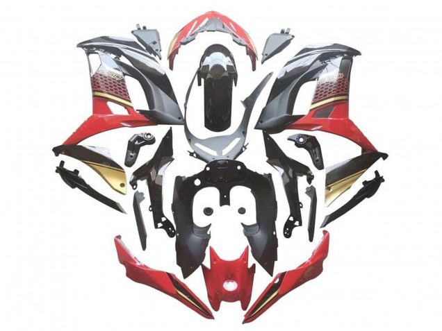 2017-2019 Red Black Gold Kawasaki Ninja 650 EX650 Motorcycle Fairings Canada