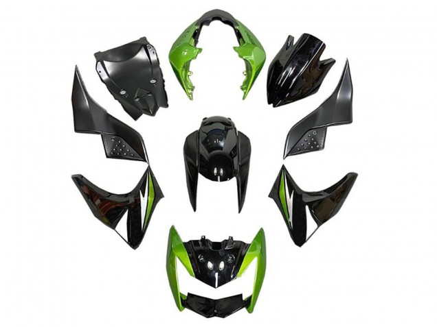 2007-2009 Green Glossy Black Silver Kawasaki Z1000 Motorcycle Fairings Canada