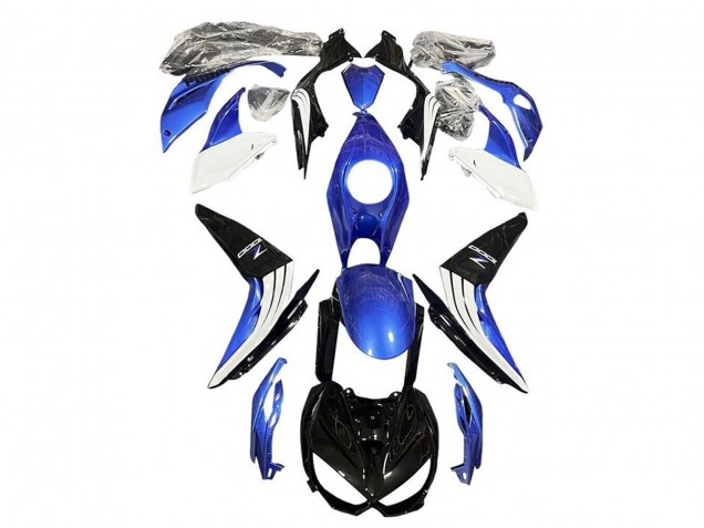 2014-2019 Blue White Glossy Black Kawasaki Z1000 Motorcycle Fairings Canada