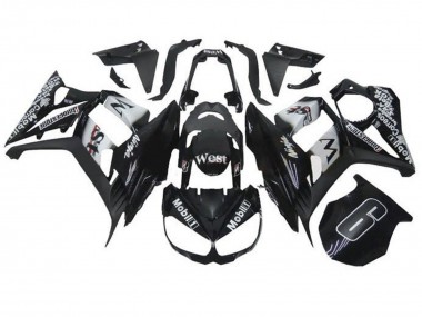 2010-2016 Glossy Black White Mobil West Kawasaki Z1000SX Motorcycle Fairings Canada