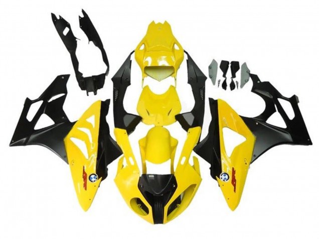 2009-2014 Yellow Matte Black BMW S1000RR Motorcycle Fairings Canada