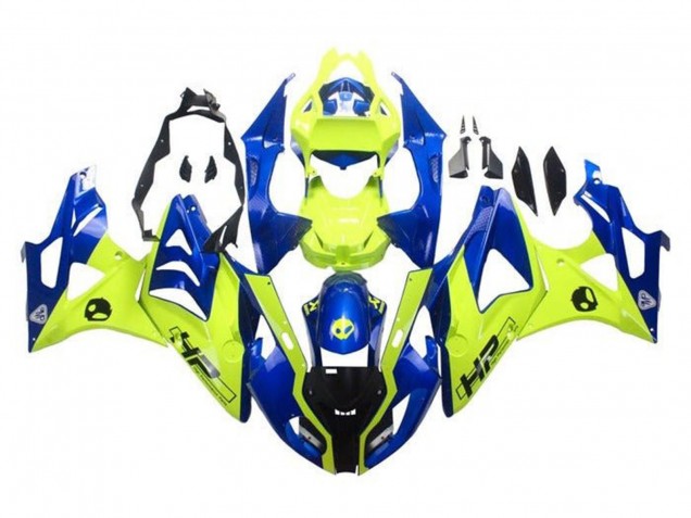 2009-2014 Blue Yellow HP BMW S1000RR Motorcycle Fairings Canada