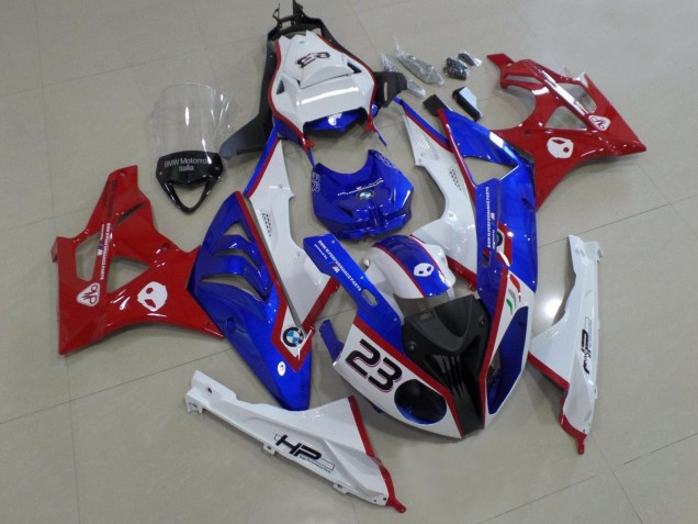 2009-2014 White Red Blue HP BMW S1000RR Motorcycle Fairings Canada
