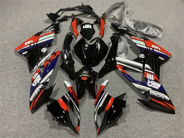 2015-2016 White Red Blue Glossy Black Stripe BMW S1000RR Motorcycle Fairings Canada