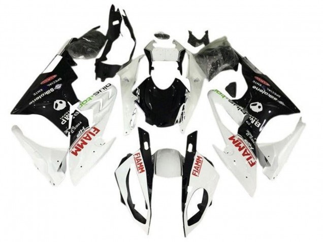 2015-2016 Pearl White Black Fiamm BMW S1000RR Motorcycle Fairings Canada