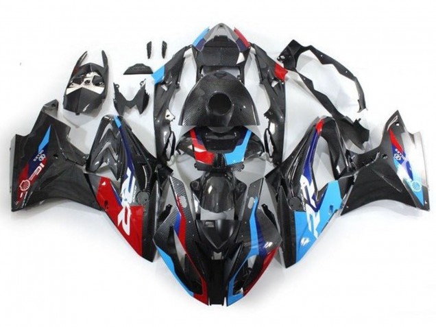 2017-2018 Blue Red Faux Carbon Fiber BMW S1000RR Motorcycle Fairings Canada