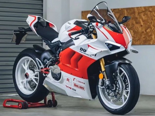 2020-2021 White Red Ducati Panigale V4 V4S Motorcycle Fairings Canada