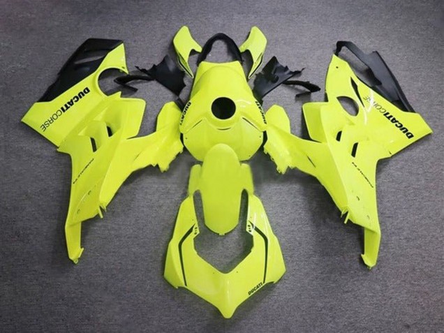 2020-2021 Neon Yellow Glossy Black Corse Ducati Panigale V4 V4S Motorcycle Fairings Canada
