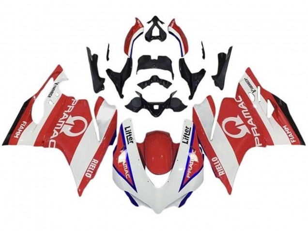 2015-2020 White Red Blue Pramac Ducati 959/1299 Motorcycle Fairings Canada