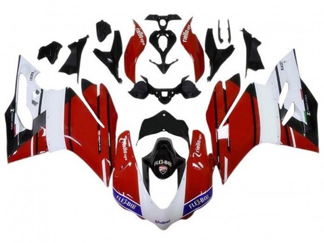 2015-2020 White Red Blue Glossy Black Unibat Flex-Box Ducati 959/1299 Motorcycle Fairings Canada