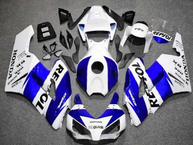 2004-2005 White Blue Black Repsol Honda CBR1000RR Motorcycle Fairings Canada
