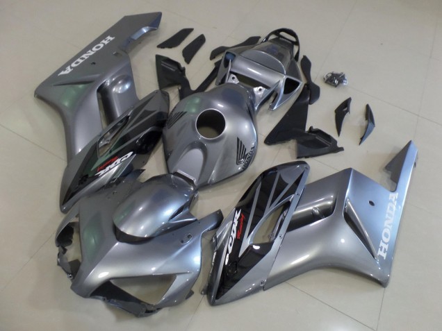 2004-2005 Silver Glossy Black Stripe Honda CBR1000RR Motorcycle Fairings Canada
