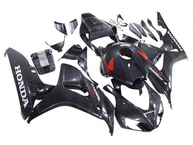 2006-2007 Faux Carbon Fiber Red White Honda CBR1000RR Motorcycle Fairings Canada