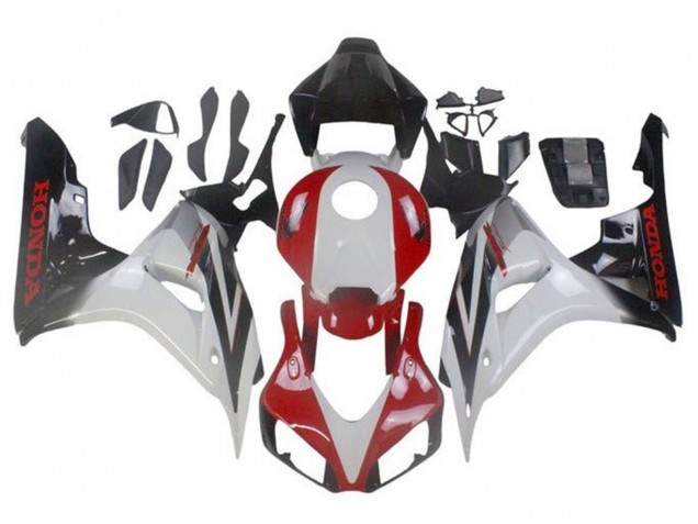 2006-2007 White Red Glossy Black Fade Honda CBR1000RR Motorcycle Fairings Canada