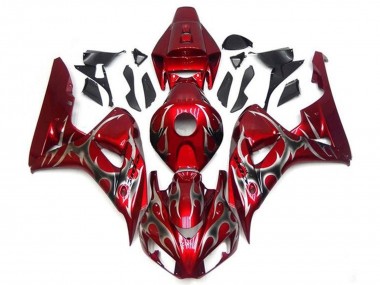 2006-2007 Red Silver Tribal Honda CBR1000RR Motorcycle Fairings Canada