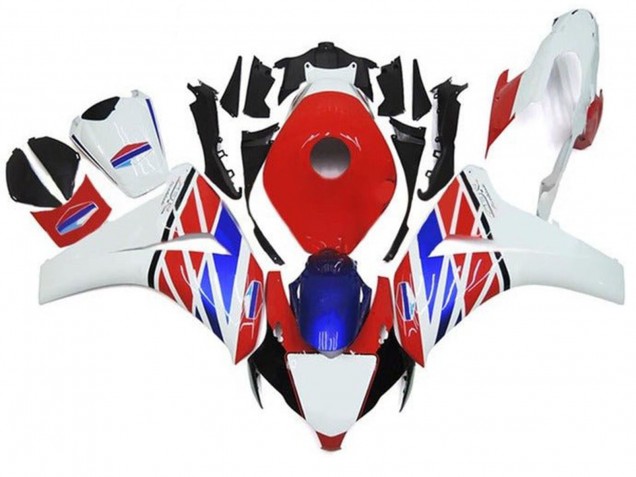 2008-2011 White Red Blue Black Stripe Honda CBR1000RR Motorcycle Fairings Canada