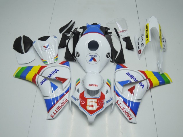2008-2011 White Blue Red Valvoline Color Wheel Honda CBR1000RR Motorcycle Fairings Canada