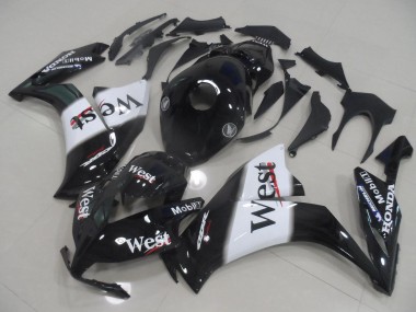 2012-2016 Glossy Black White West Honda CBR1000RR Motorcycle Fairings Canada