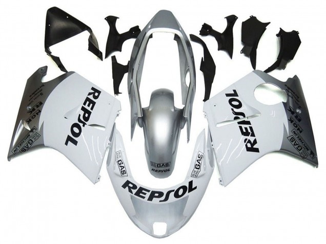 1996-2007 Silver White Grey Black Repsol Honda CBR1100XX Blackbird Motorcycle Fairings Canada