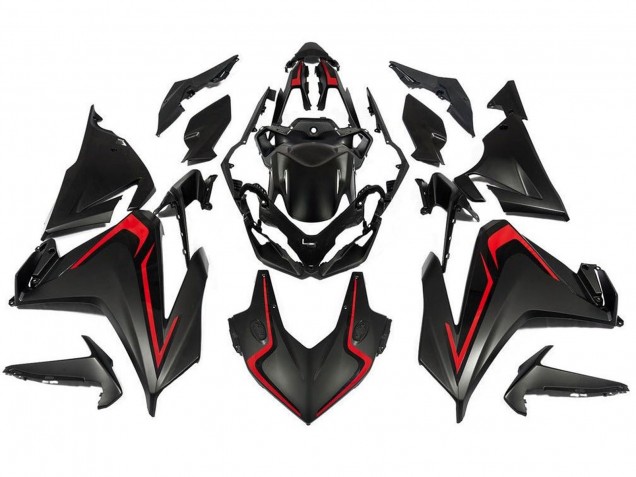 2019-2021 Matte Black Red Honda CBR500R Motorcycle Fairings Canada