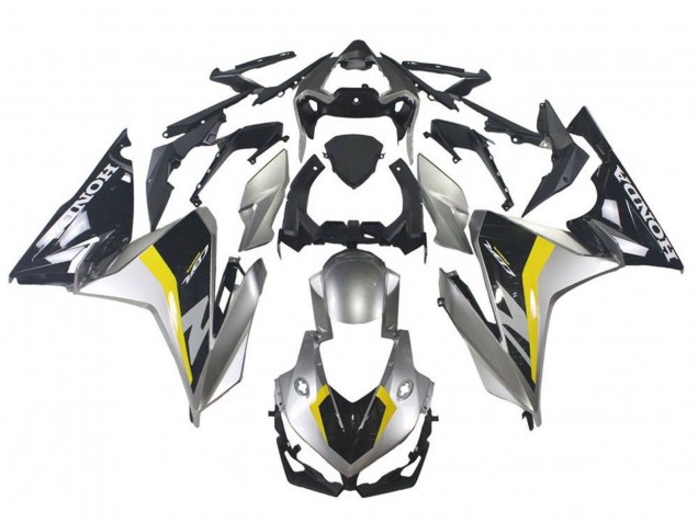 2019-2021 Silver Glossy Black Yellow Honda CBR500R Motorcycle Fairing Canada