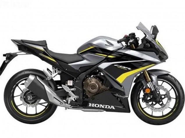 2019-2021 Silver Glossy Black Yellow Honda CBR500R Motorcycle Fairings Canada