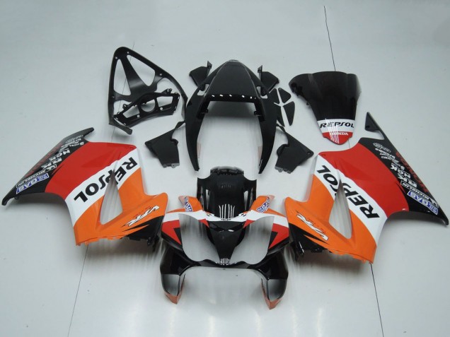 2002-2013 Orange White Red Glossy Black Repsol Honda VFR 800 Motorcycle Fairings Canada
