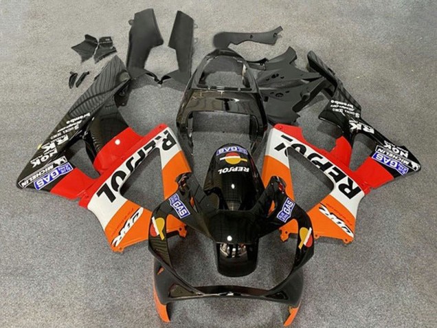 2000-2001 Orange White Red Glossy Black Repsol Honda CBR900RR 929 Motorcycle Fairings Canada