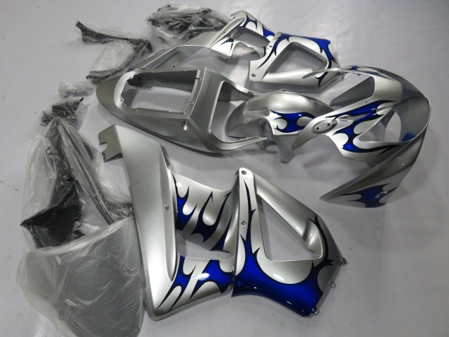 2000-2001 Silver Blue Tribal Honda CBR900RR 929 Motorcycle Fairings Canada