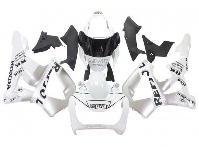 2000-2001 White Silver Repsol Honda CBR900RR 929 Motorcycle Fairings Canada