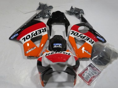 2002-2003 Orange White Red Glossy Black Repsol Honda CBR900RR 954 Motorcycle Fairings Canada