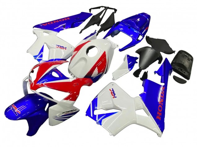 2005-2006 White Red Blue HRC Honda CBR600RR Motorcycle Fairings Canada
