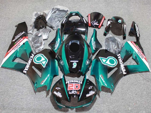 2013-2026 Teal Blue Glossy Black Petronas 20 Honda CBR600RR Motorcycle Fairings Canada