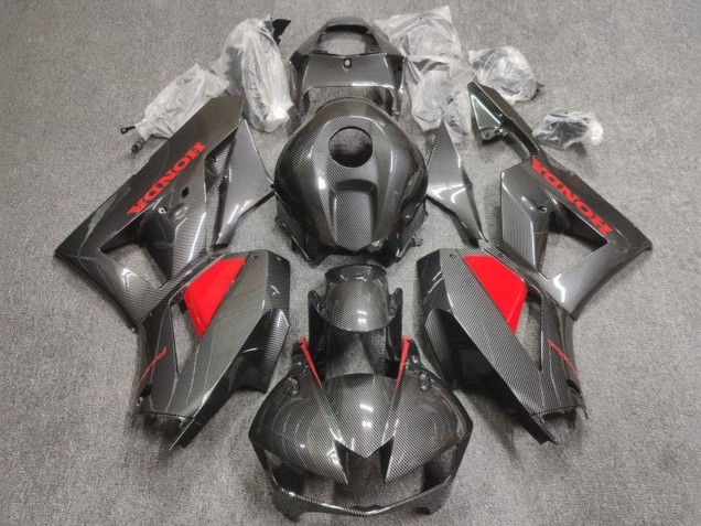 2013-2026 Faux Carbon Fiber Red Honda CBR600RR Motorcycle Fairings Canada