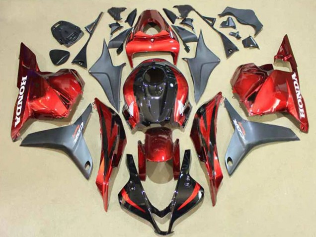 2009-2012 Silver Red Glossy Black Honda CBR600RR Motorcycle Fairings Canada