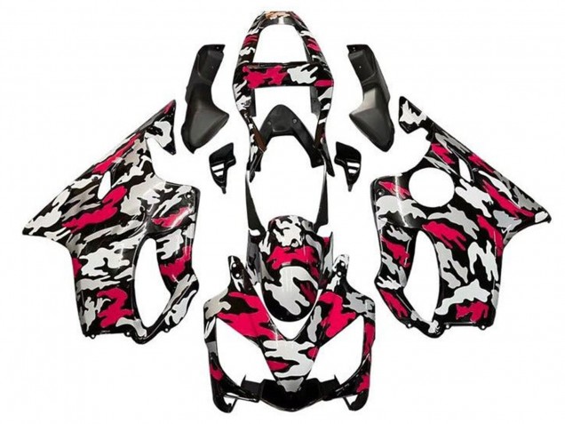 2001-2003 Black Red Grey Camouflage Honda CBR600 F4i Motorcycle Fairings Canada