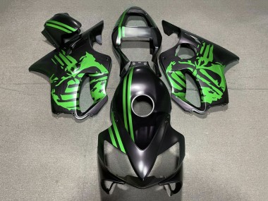 2001-2003 Green Matte Black Skull Honda CBR600 F4i Motorcycle Fairings Canada