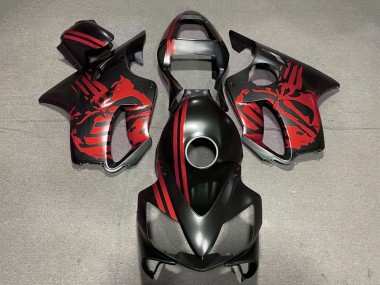 2001-2003 Red Matte Black Skull Honda CBR600 F4i Motorcycle Fairings Canada