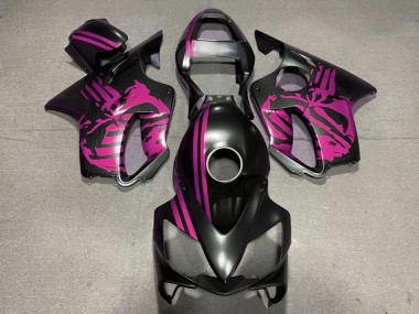 2001-2003 Pink Matte Black Skull Honda CBR600 F4i Motorcycle Fairings Canada