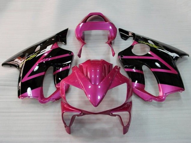 2001-2003 Pink Glossy Black Stripe Honda CBR600 F4i Motorcycle Fairings Canada