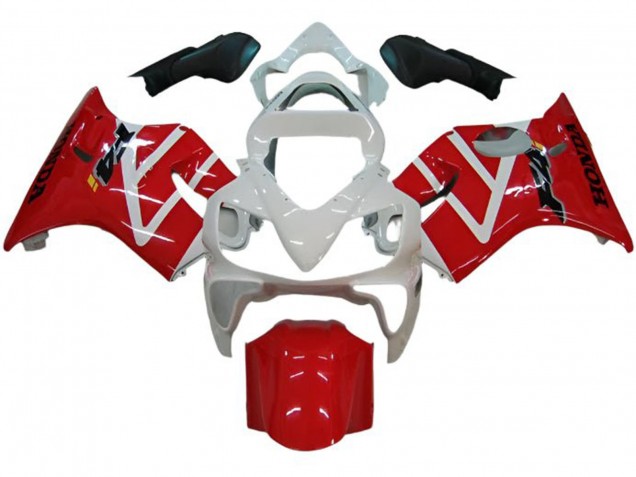 2001-2003 White Red Honda CBR600 F4i Motorcycle Fairing Canada