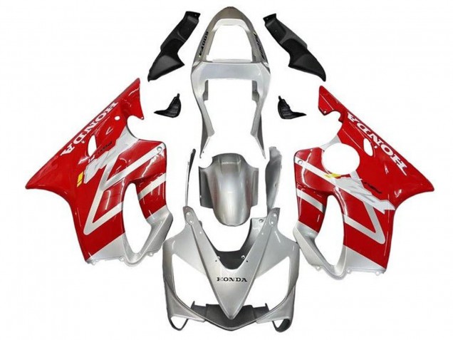 2001-2003 Silver Red Honda CBR600 F4i Motorcycle Fairings Canada