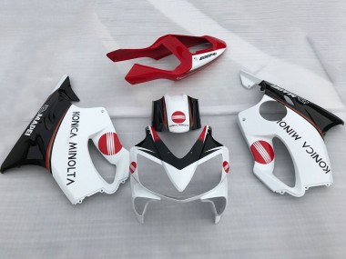 2001-2003 White Red Glossy Black Konica Minolta Honda CBR600 F4i Motorcycle Fairings Canada