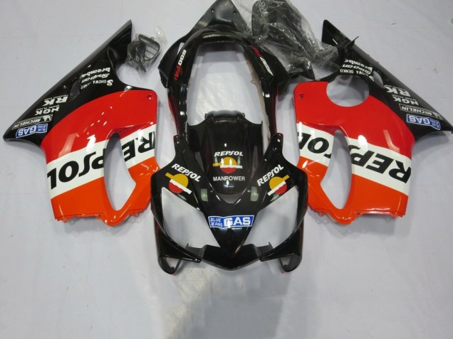 2004-2007 Orange White Red Glossy Black Repsol Honda CBR600 F4i Motorcycle Fairings Canada