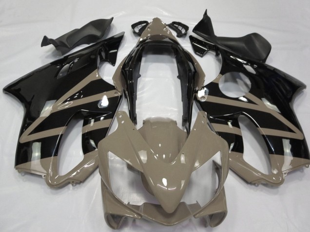 2004-2007 Taupe Brown Glossy Black Honda CBR600 F4i Motorcycle Fairings Canada