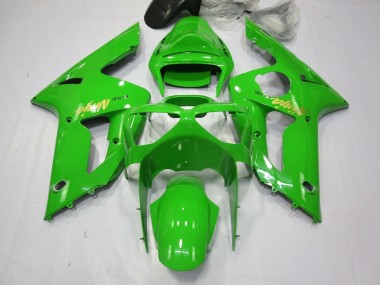 2003-2004 Green Gold Decal Kawasaki ZX6R Motorcycle Fairings Canada