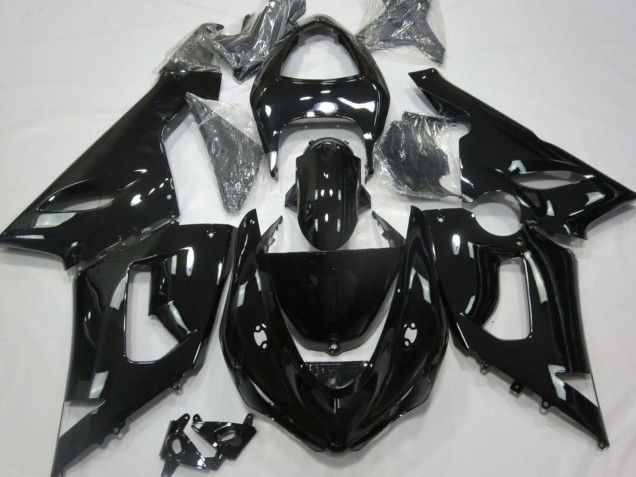 2005-2006 Glossy Black Kawasaki ZX6R Motorcycle Fairings Canada