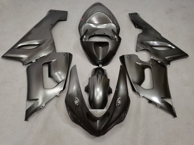 2005-2006 Liquid Silver Kawasaki ZX6R Motorcycle Fairings Canada